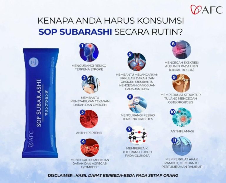 Konsumsi SOP Subarashi Secara Rutin