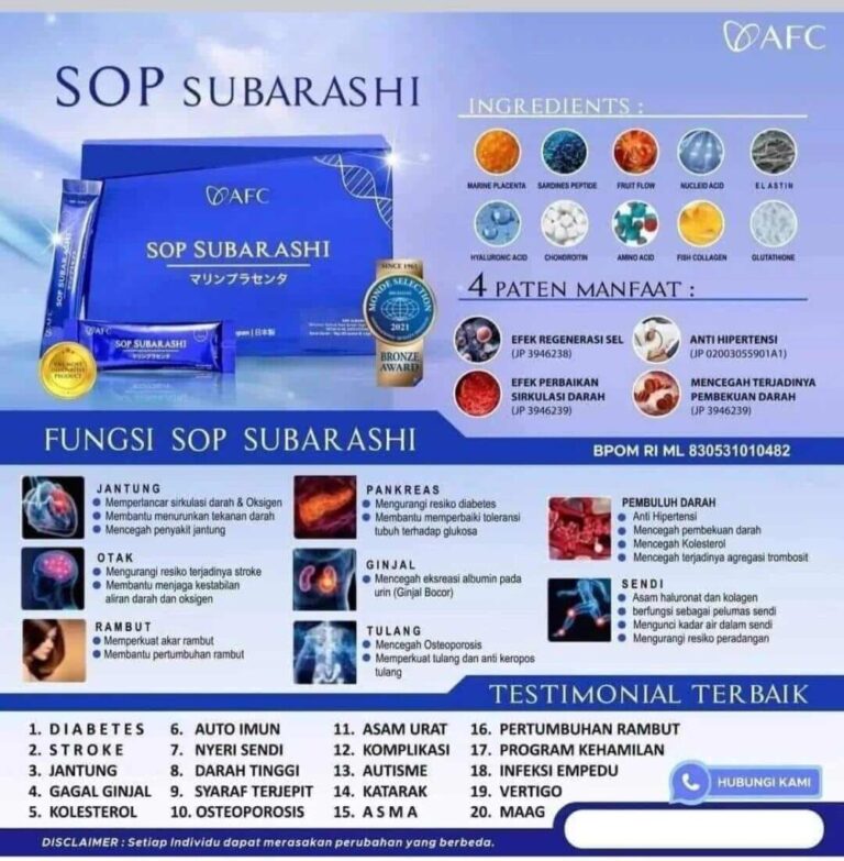 Manfaat SOP Subarashi Flyer